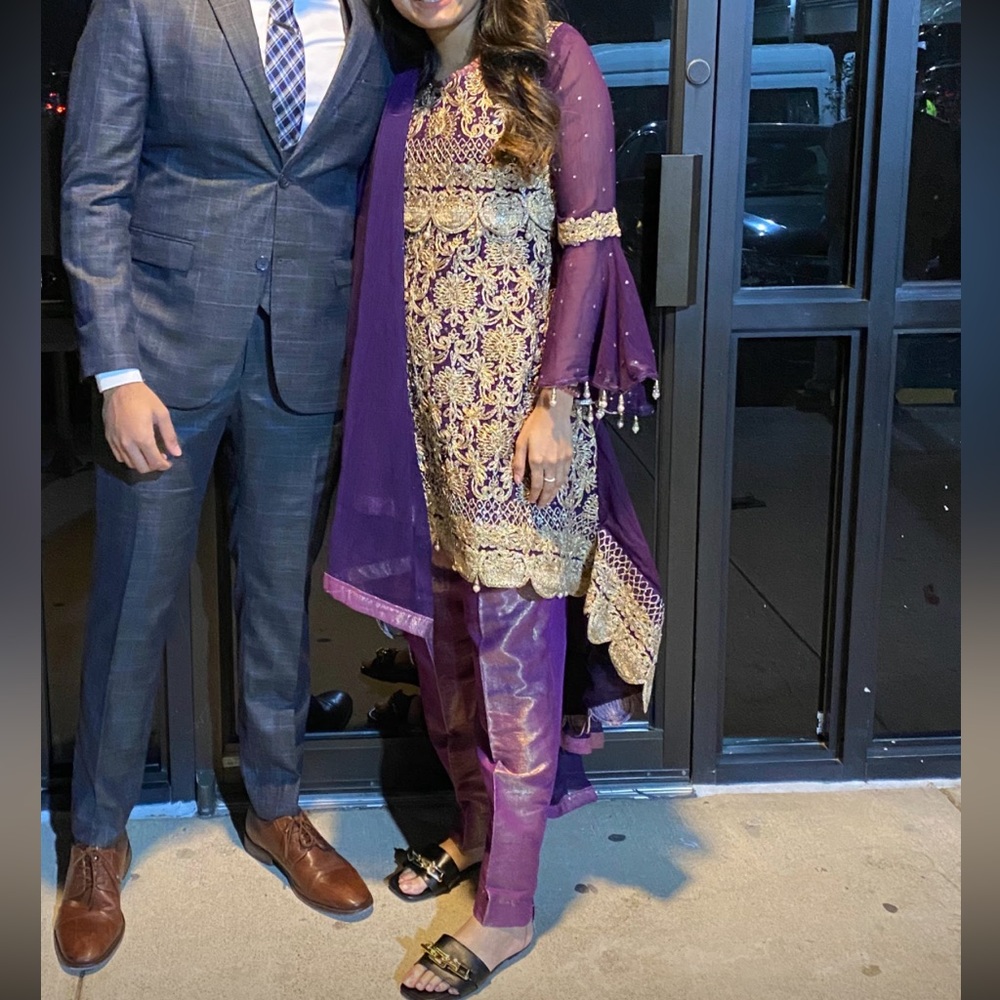 Heavy Purple Indian/Pakistani Wedding Dress